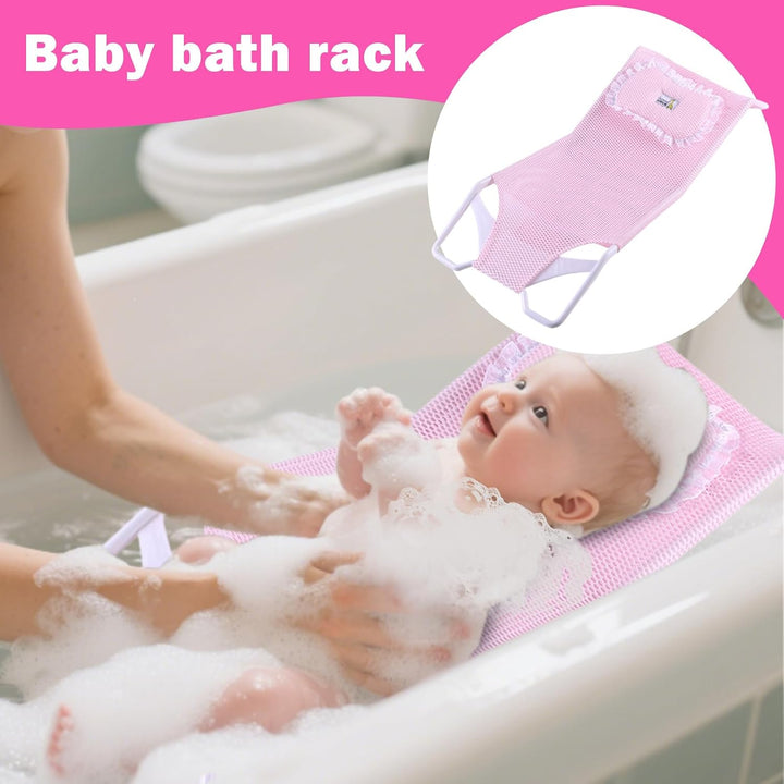 Baby-Badesitz-Stütznetz, Baby-Badewannen-Netzkissen, bequem, atmungsaktiv, Neugeborenen-Duschbademat