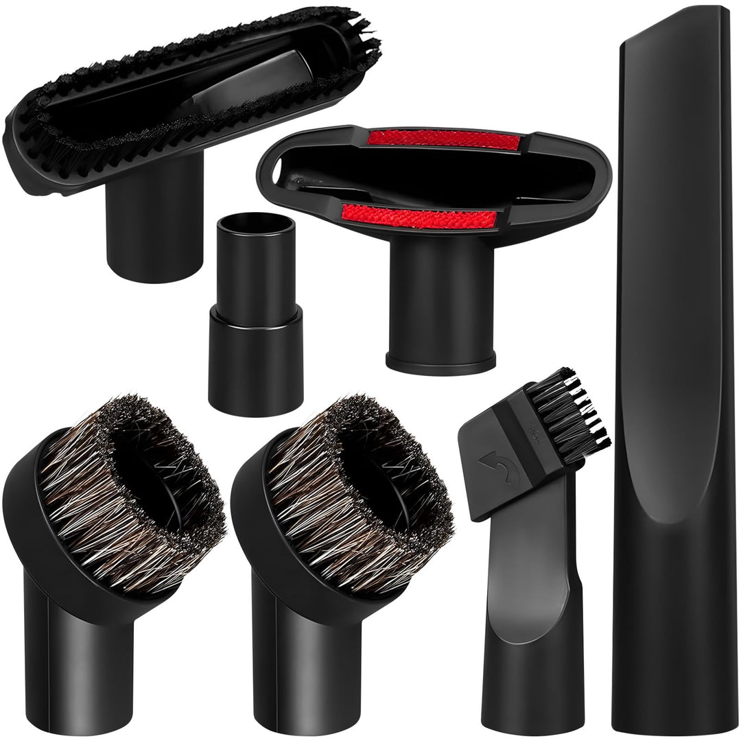7Pcs Staubsauger Aufsatz Set Inkl Fugen Düsen & Bürste, Universal 32-35 mm Staubsaugerdüse Zubehör K