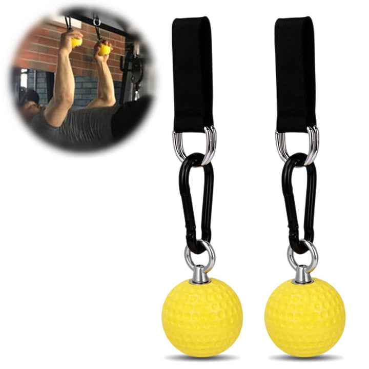 Klettern Pull Up Ball Haltegriffe mit Riemen,Halten Griffe Trainer für Finger,Unterarm,Bizeps,Rücken