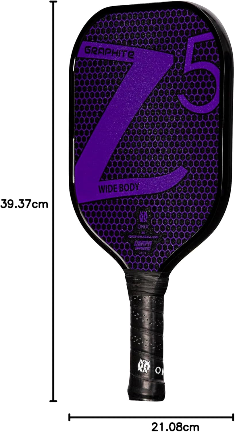 Onix Pickleball-Paddel aus Kohlefaser, Graphit, Z5, mit gepolstertem Komfortgriff, USA Pickleball zu