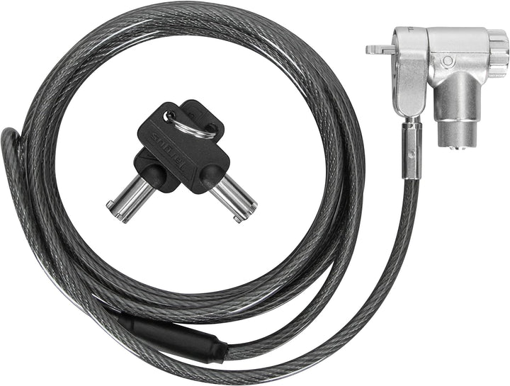 Targus ASP95GL DEFCON Ultimate Universal-Kabelschloss mit Schlüssel und anpassbarem Schlosskopf