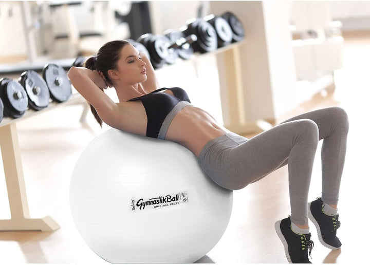 PEZZI Original Gymnastikball STANDARD 65 cm - Sonderedition Gymnastikball, Weiss