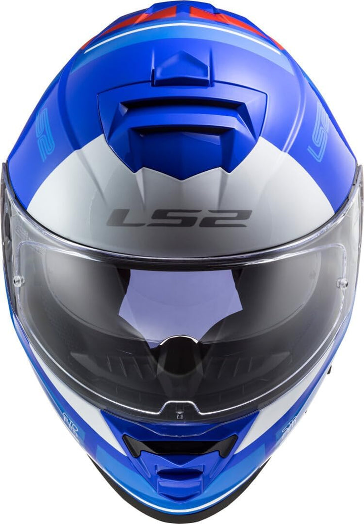 LS2 Unisex Storm Slant Motorradhelm, XS rot / blau
