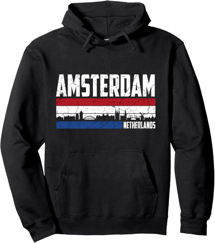 Mein Amsterdam Skyline Holland Heimat Stadt Souvenir Pullover Hoodie