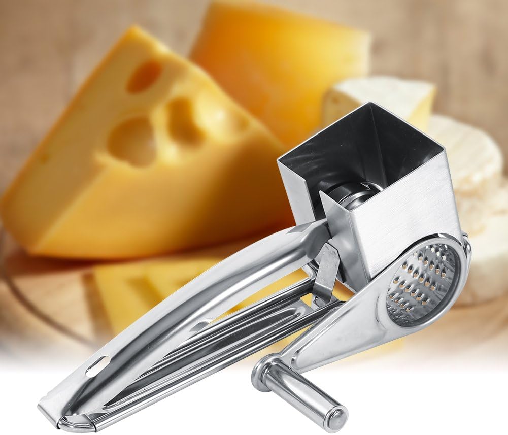 Parmesanreibe, Kitchen Craft Küchenreibe, Multifunktionale Edelstahl-Reibe mit austauschbarem Küchen