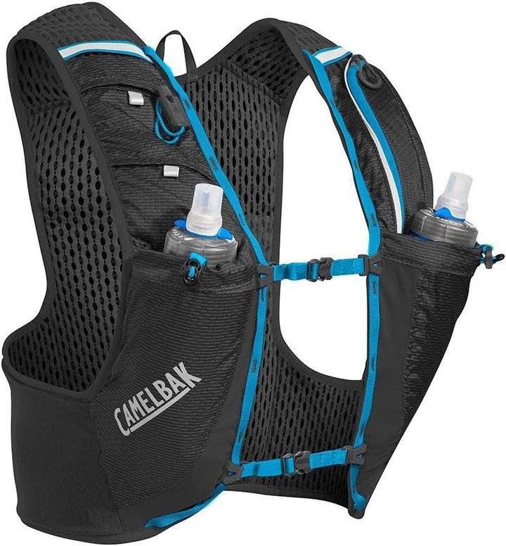 CAMELBAK Ultra Pro Vest - Black/Atomic Blue 17 oz/ 0.5L, Black/Atomic Blue 17 oz/ 0.5L