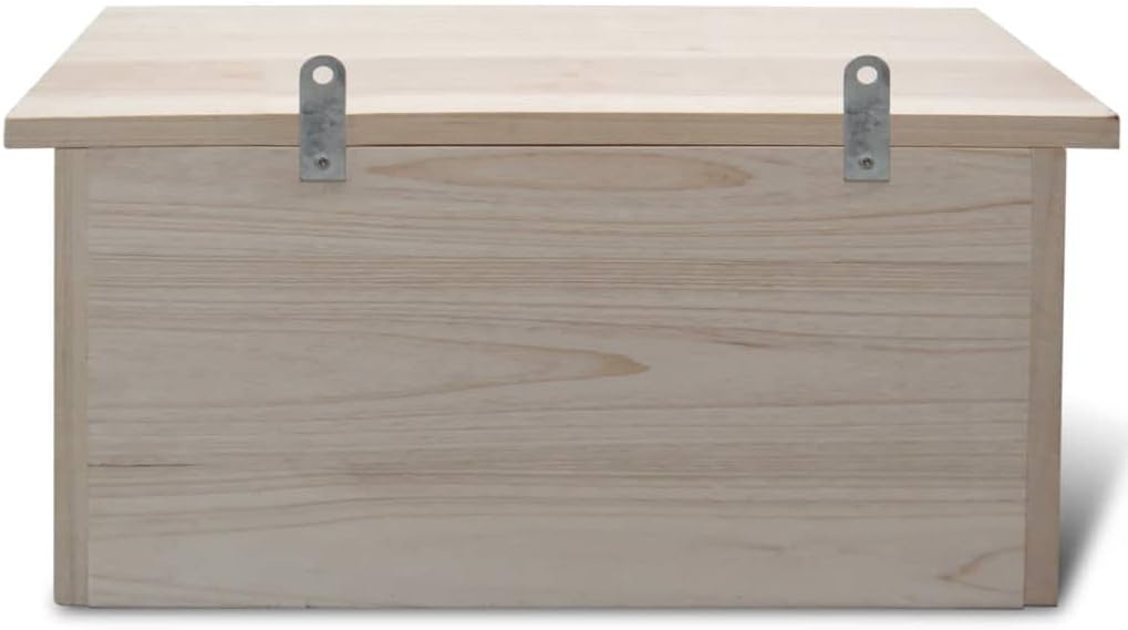 Spatzen-Nistkasten aus wetterfestem Holz mit drei Kammern für naturnahen Garten, Balkon oder Terrass