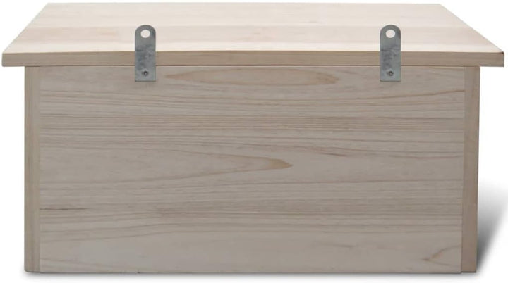 Spatzen-Nistkasten aus wetterfestem Holz mit drei Kammern für naturnahen Garten, Balkon oder Terrass
