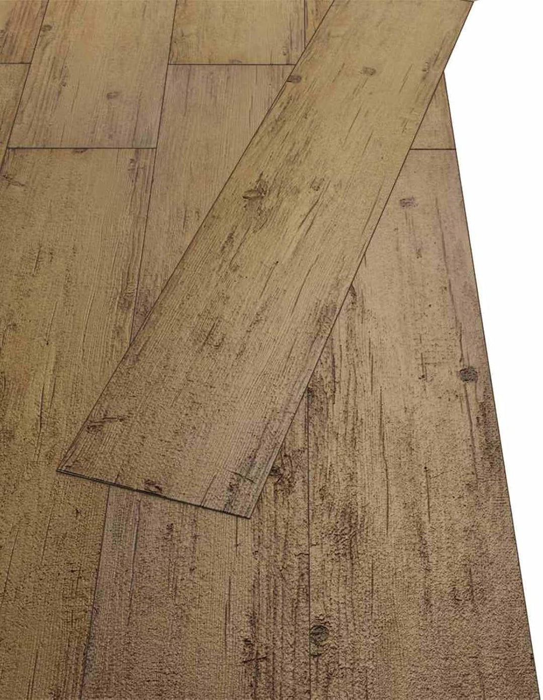 Bodenplanken Walnussbraun PVC 18 Stück 5,26 m² selbstklebend Innenbereich modern robust einfache Ver