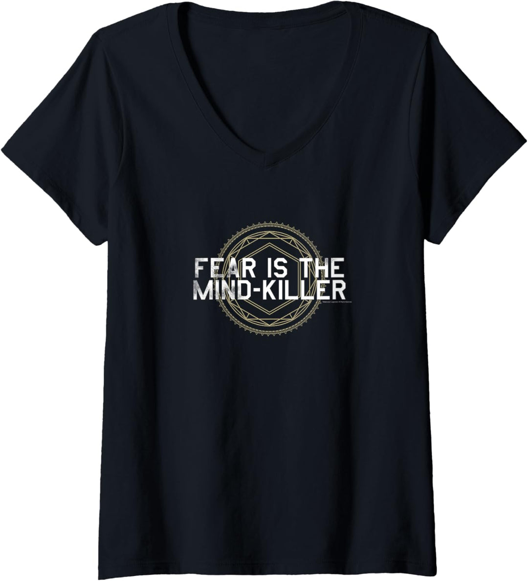 Dune (2021) – Fear is the Mind Killer – Shai-Hulud T-Shirt mit V-Ausschnitt