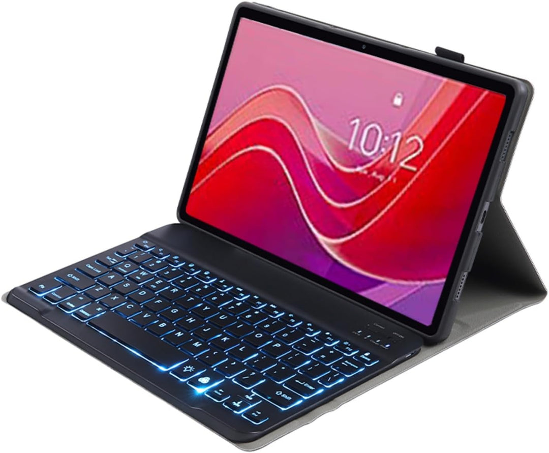 Tastatur hülle für Lenovo Tab M11/K11/Idea Tab 11" Hülle mit Tastatur 7 Farben Beleuchtung magnetisc