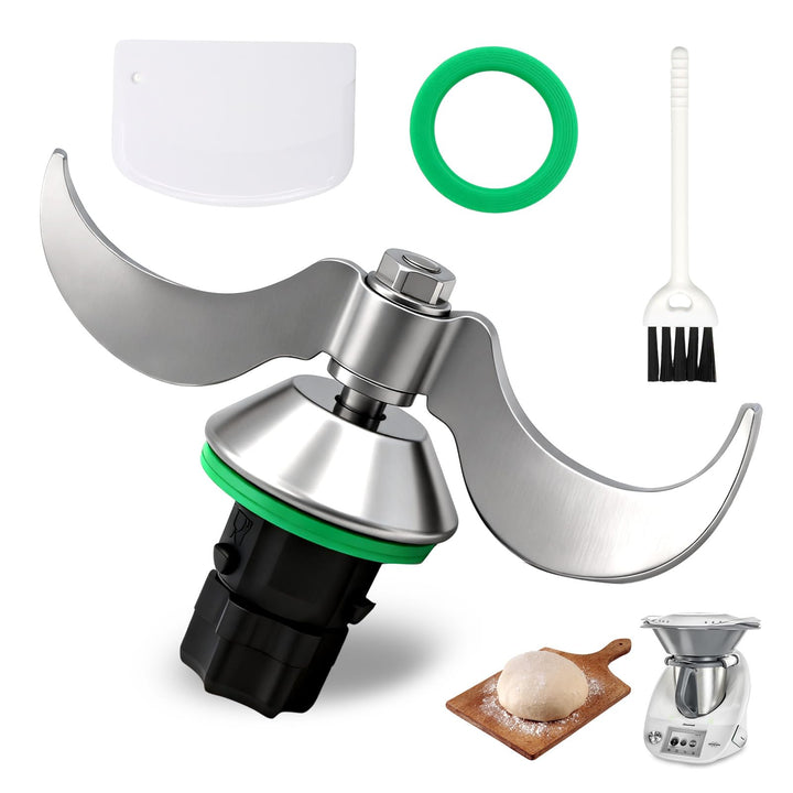Teigmesser für Thermomix TM7/TM6/TM5,Edelstahl-Teigmischmesser,Kein Teig-Rückstand,Ersatzteile für T