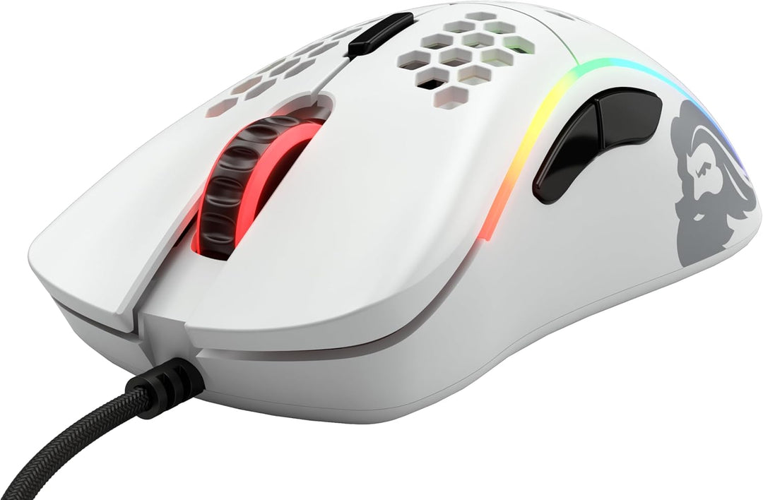 Glorious Model D Wired Gaming Mouse - 68g Superlight Honeycomb Design, RGB, Ergonomic, Pixart 3360 S