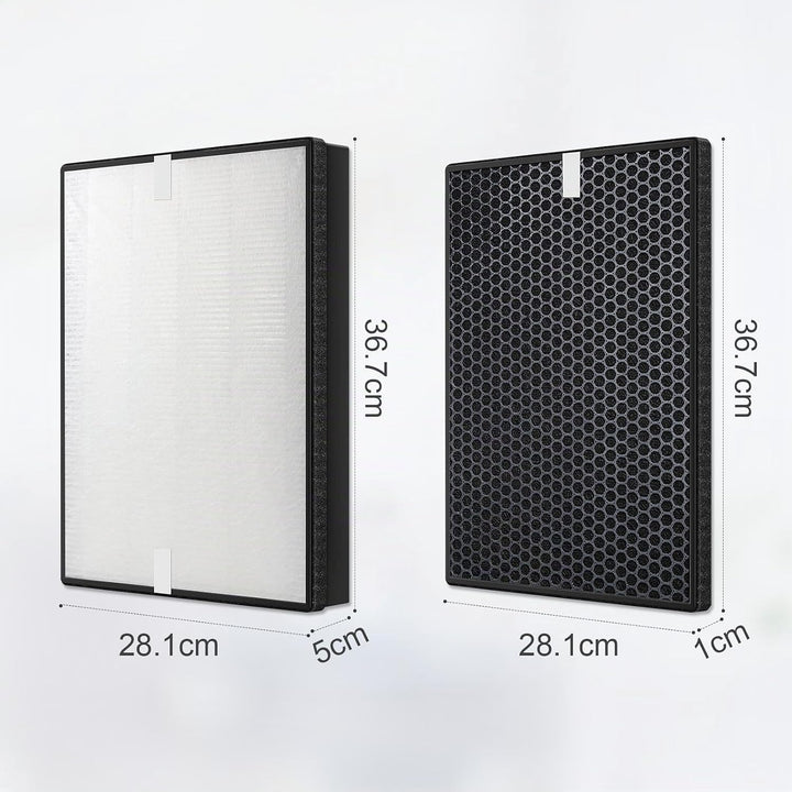 Allyson Ersatzfilter für Philips Luftreiniger AC2882, AC2887, AC2889 &amp; AC3829 – HEPA &amp; Aktivkohle –