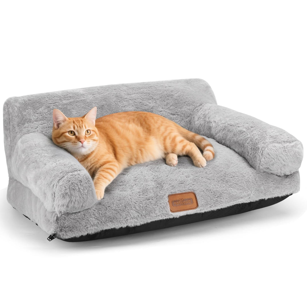 Nobleza Katzensofa Katzenbett Flauschig 60x45x30cm, Plüsch Hundebett Kleine Hunde, Weich Katzenbett