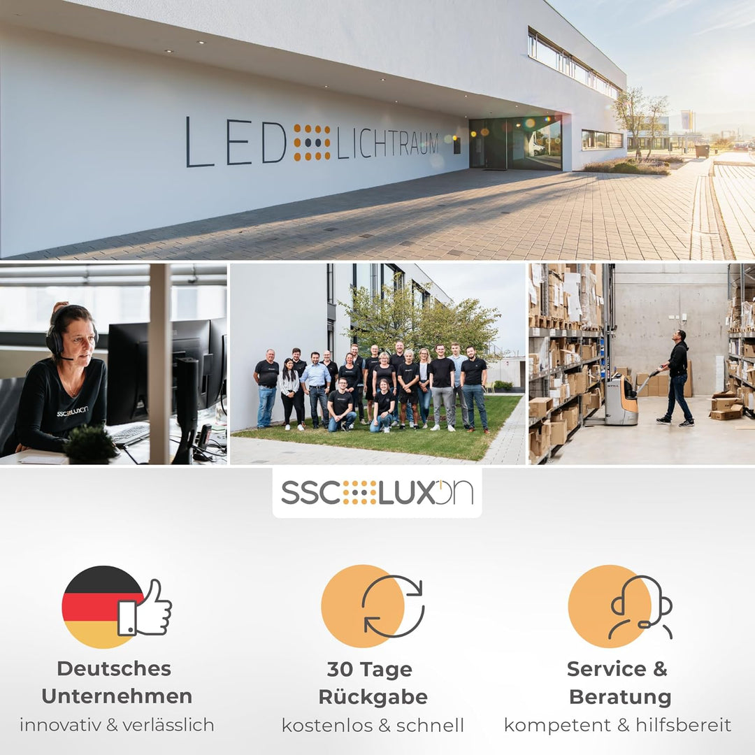 SSC-LUXon PALISO Design Lichtsäule Garten mit 2x Steckdosen für Aussen - Aussenstehlampe Pollerleuch