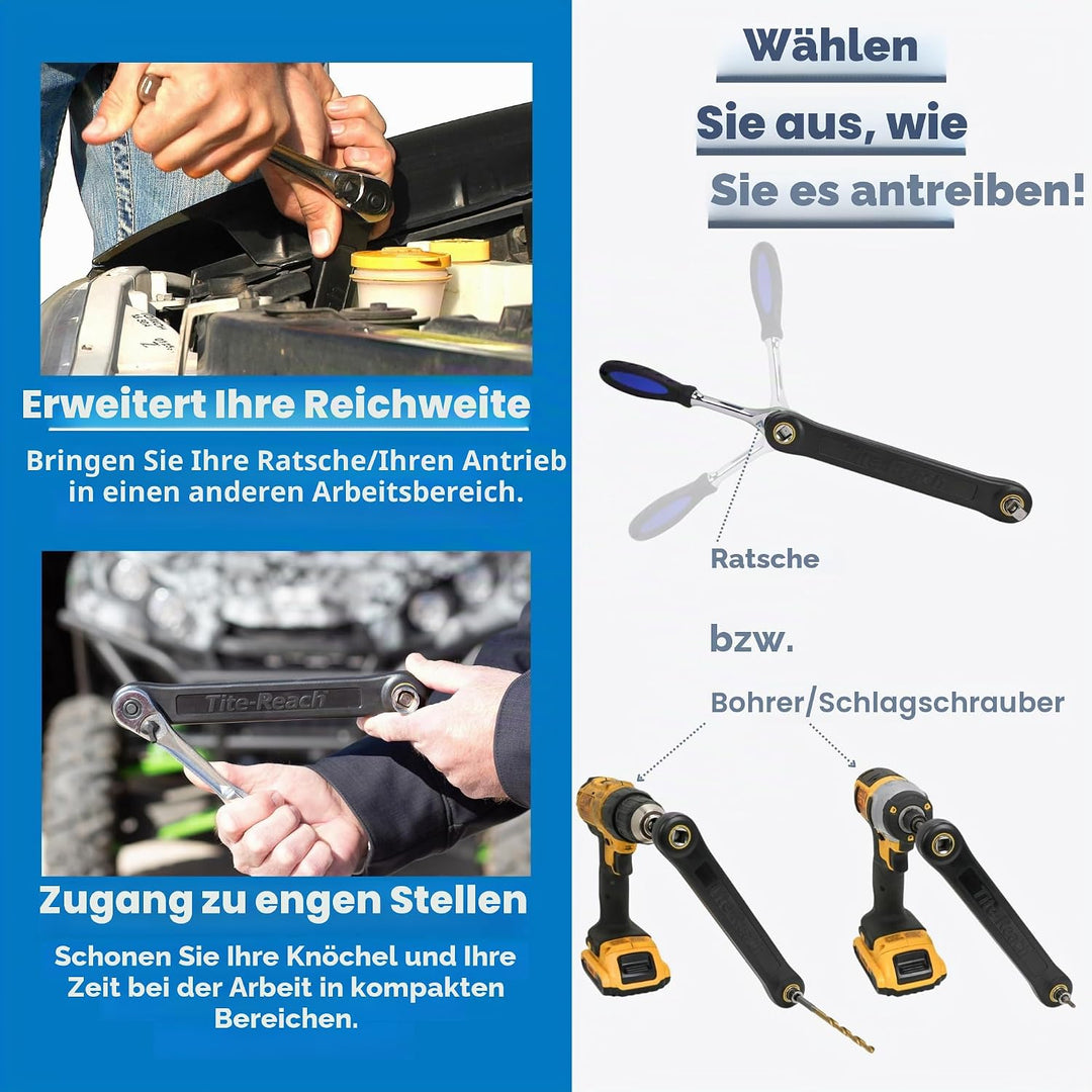 TITE-REACH Do-It-Yourself 9,5 cm Verlängerungs-Schraubenschlüssel