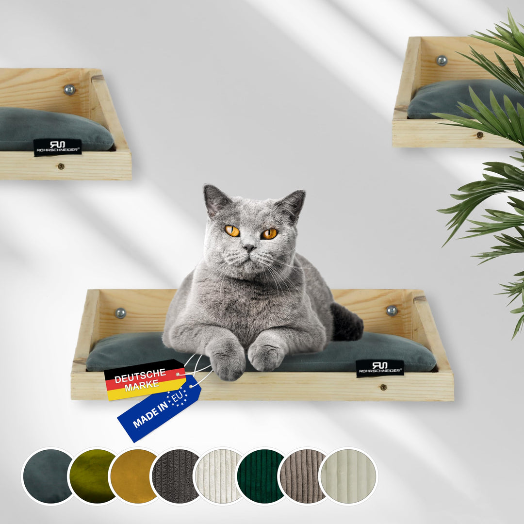 Rohrschneider Kletterwand Katze (alle Katzengrössen) | Made in EU | Katzentreppe kombinierbar | aus