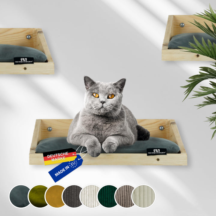 Rohrschneider Kletterwand Katze (alle Katzengrössen) | Made in EU | Katzentreppe kombinierbar | aus