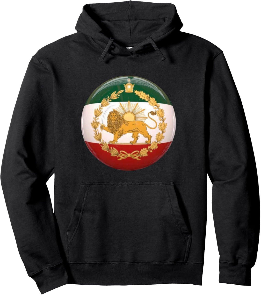 Iran Flagge Löwe & Sonne Shiro Khorshid Flagge Iranische Pullover Hoodie