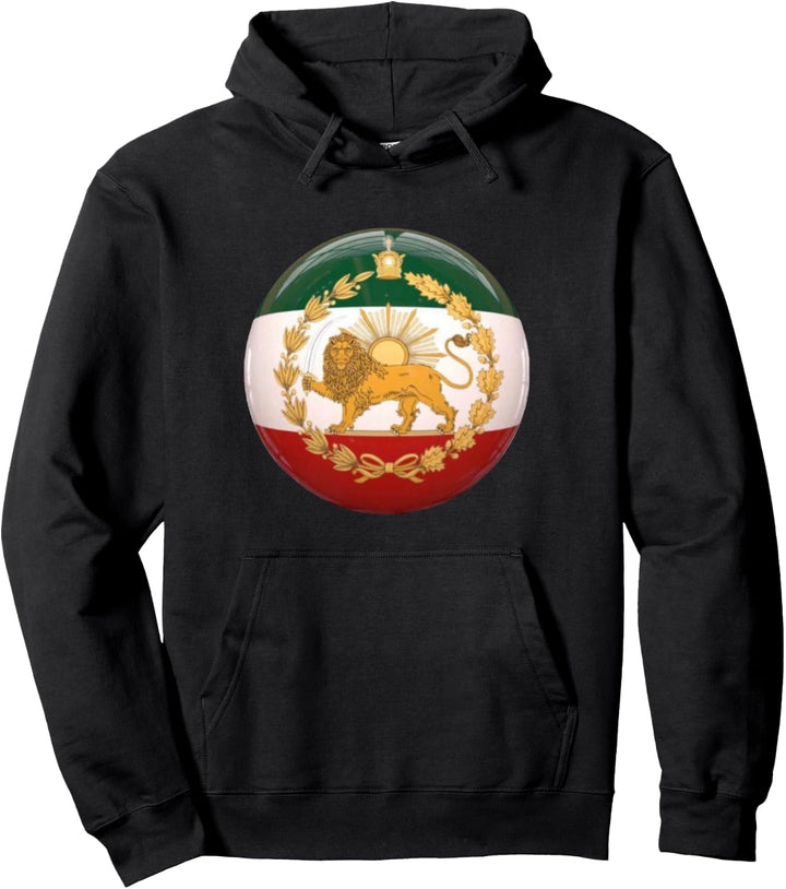 Iran Flagge Löwe & Sonne Shiro Khorshid Flagge Iranische Pullover Hoodie
