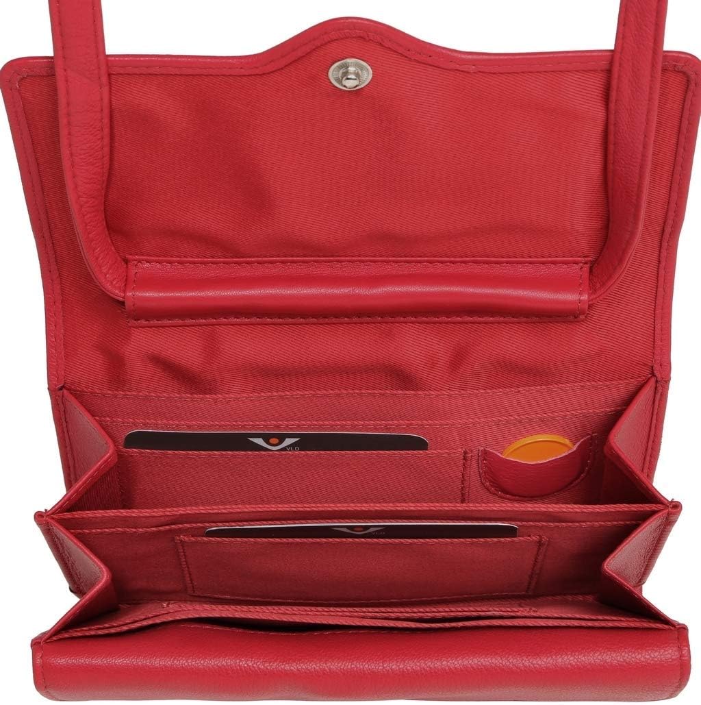 Voi Janice Clutch Tasche Leder 17 cm Rot, Rot