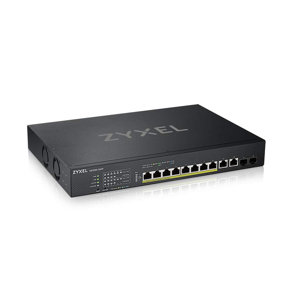 Zyxel NebulaFlex Smart-Managed PoE++ Switch 8 Ports Multi-Gigabit + 2 10G Kupfer- + 2 10G Fiber-Port