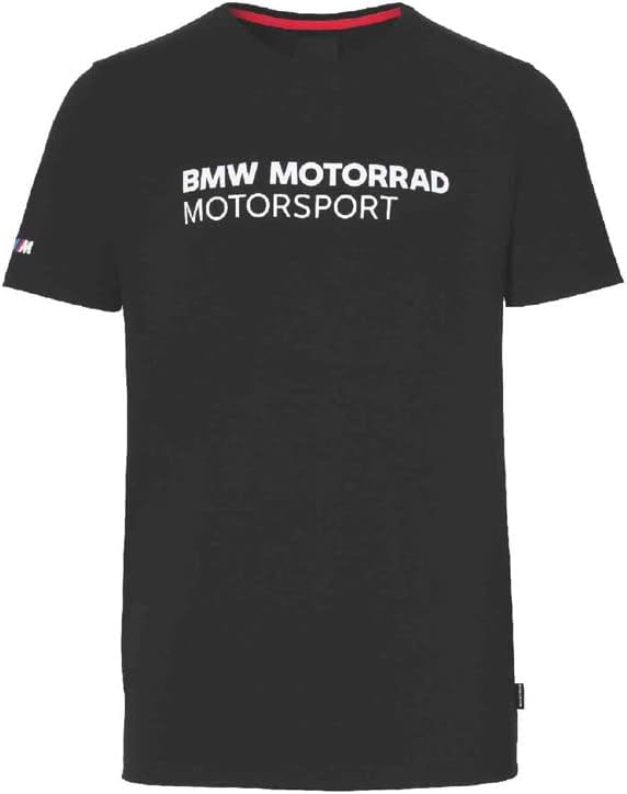 BMW M T-Shirt Motorrad Motorsport Schwarz + Einkaufschip (S) S Schwarz, S Schwarz