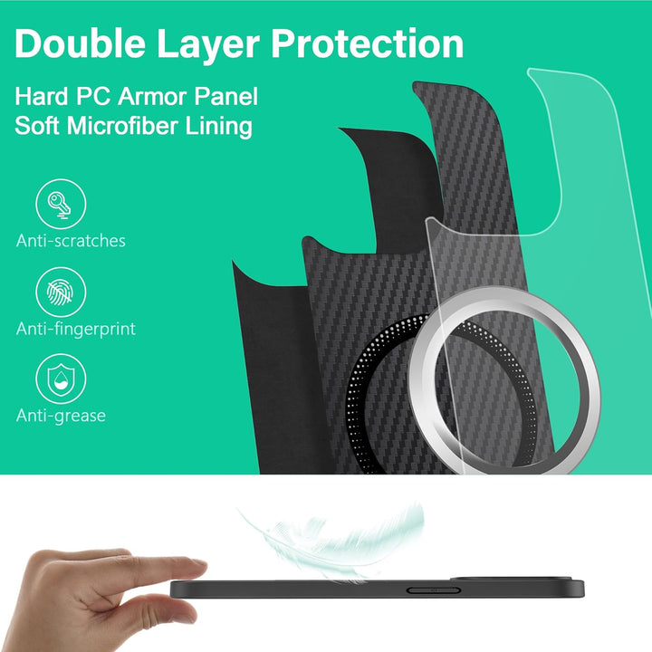 ONES Magnetisch für iPhone 11 Pro Max Ultradünne Hülle, Kompatibel mit MagSafe, Fallschutz in Militä