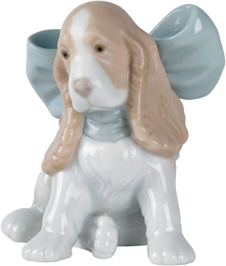 NAO Puppy Present Porzellanfigur