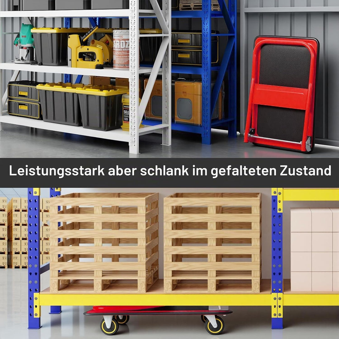 Panana Plattformwagen, Transportwagen Klappbar mit 150 kg Tragfähigkeit - Transportkarre Handwagen K
