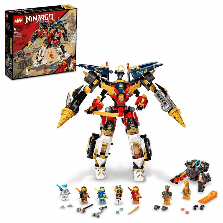 LEGO 71765 NINJAGO Ultrakombi-Ninja-Mech, 4-in-1-Spielzeug ab 9 Jahren mit Spielzeugauto, Jet und Pa