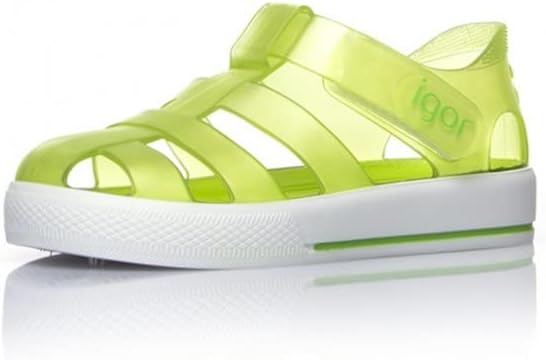 Unbekannt Mädchen Star Riemchensandalen 19 EU Grün Transparent Pistacho, 19 EU Grün Transparent Pist