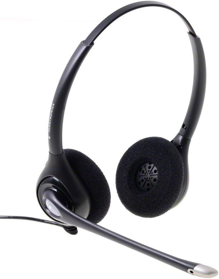 Plantronics 36834-41 SupraPlus Wideband Binaural QD Kopfhörer, Silber