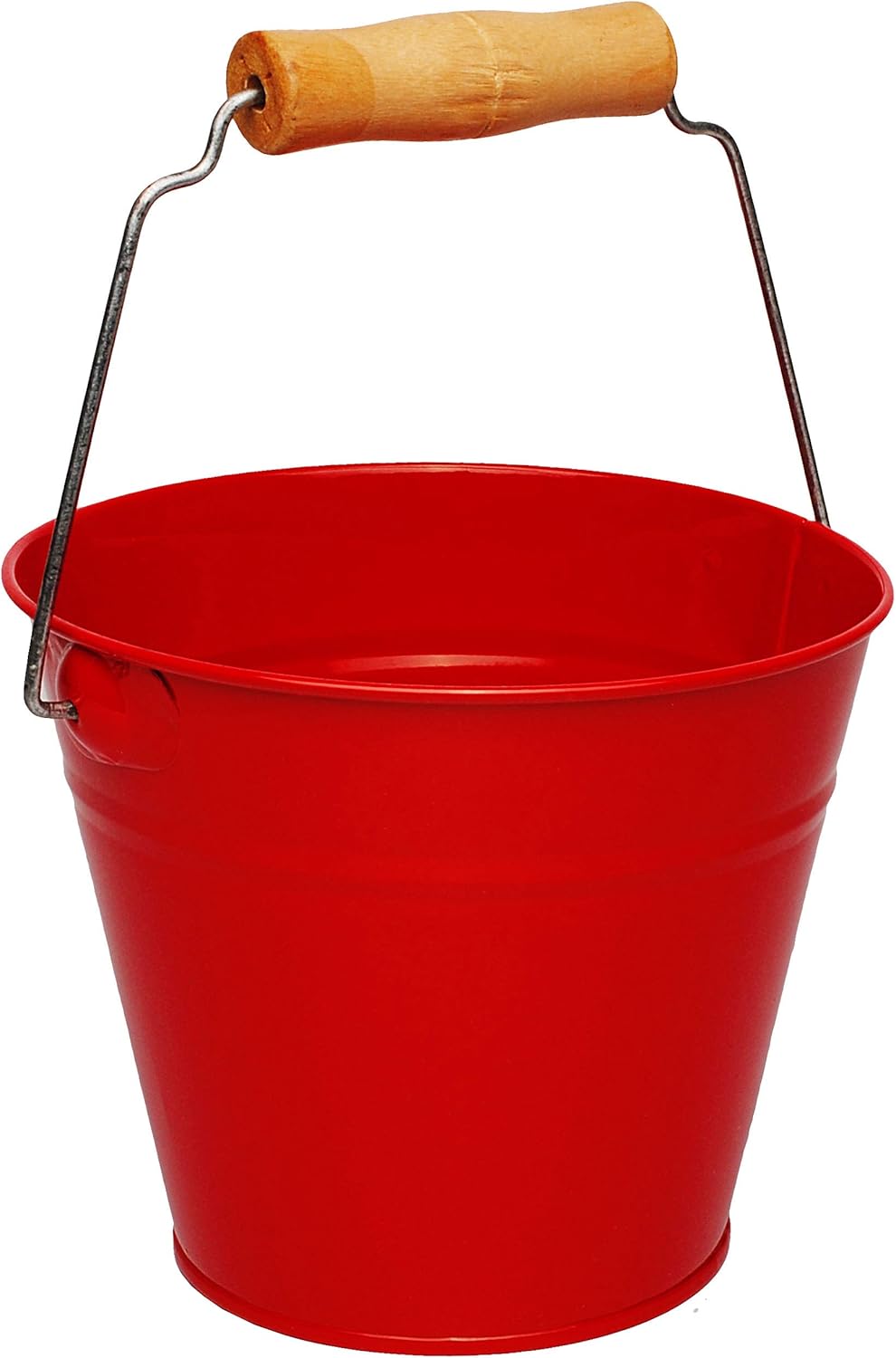 2 TLG. Set: Kleiner - Eimer + Giesskanne - Metall - rot - 1,5 Liter - Blech Kindereimer Blecheimer/M