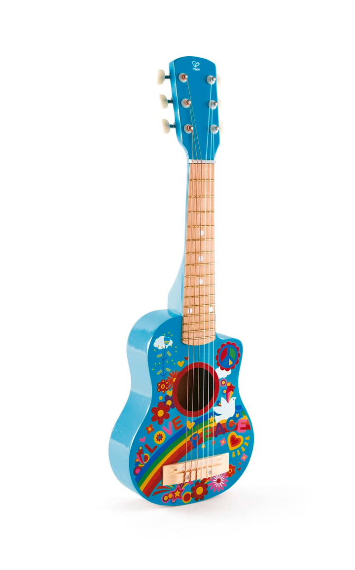 Hape Gitalele Flower-Power, Spielzeug Musikinstrument für Kinder ab 3 Jahre Mehrfarbig, Mehrfarbig