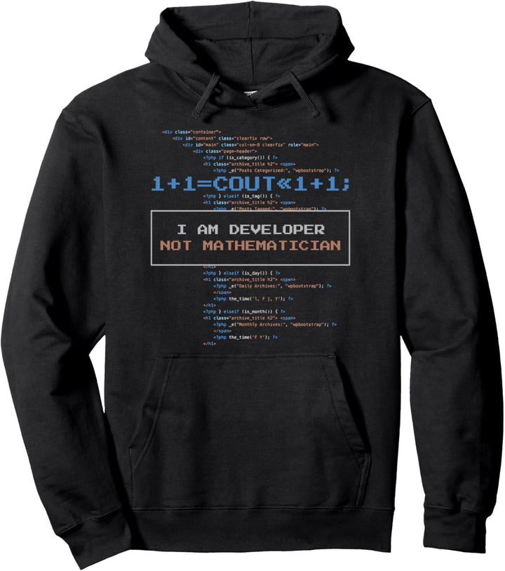 Programmierer Ich bin ein Entwickler, kein Mathematiker Pullover Hoodie