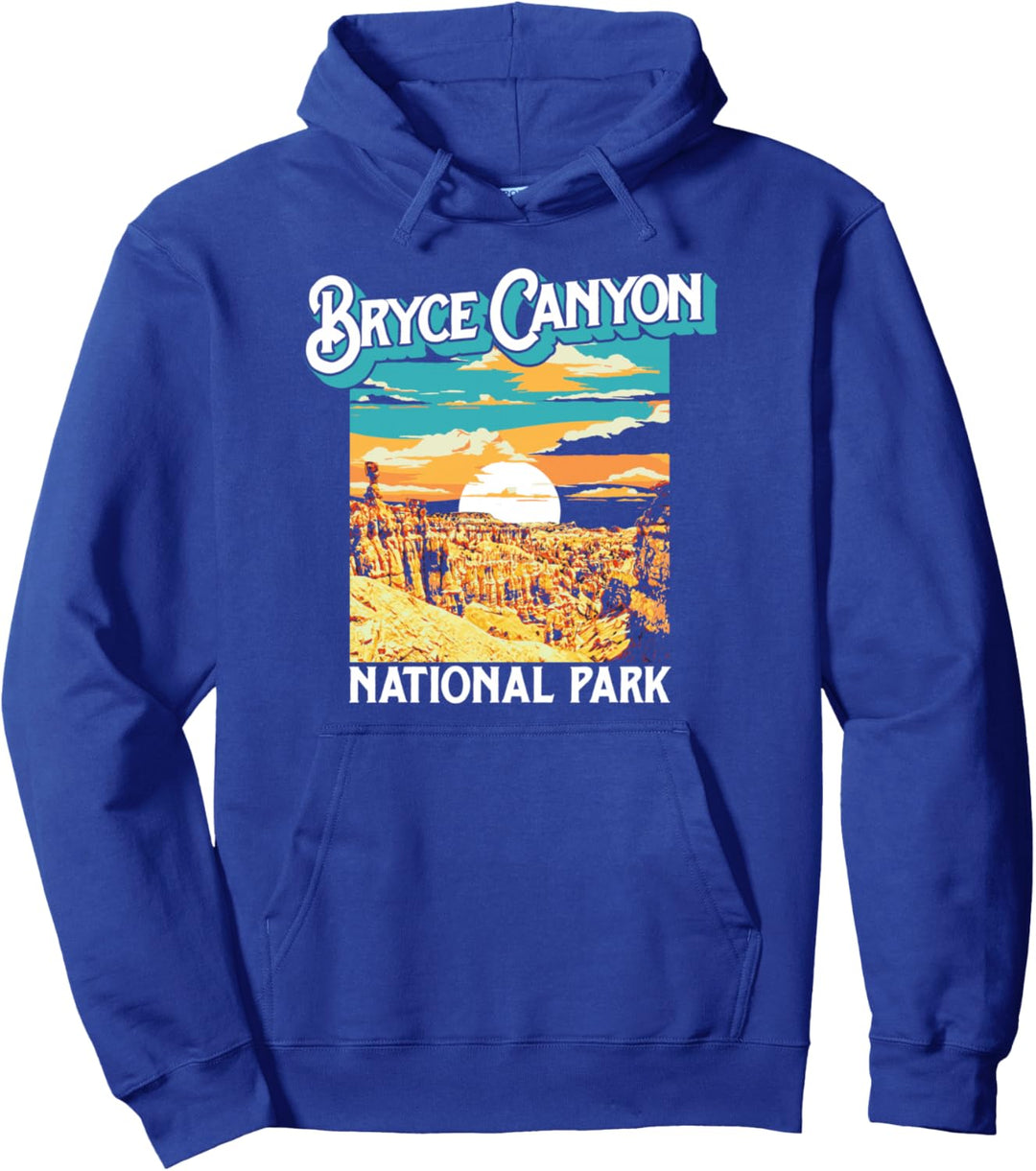 Bryce Canyon National Park Utah Hoodoos Vintage Pullover Hoodie