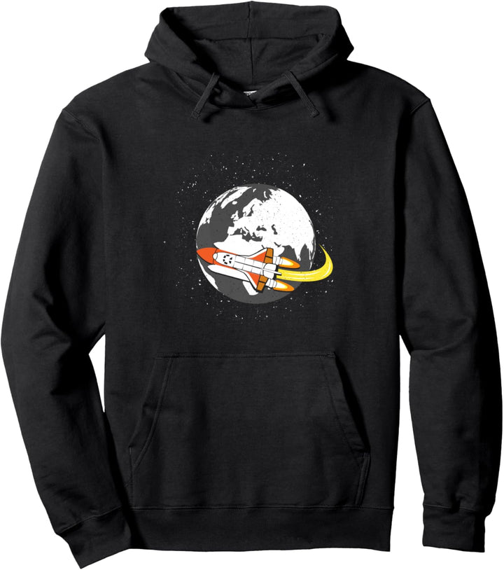 Stern Satellit Raumschiff Geschenk Kinder Pullover Hoodie