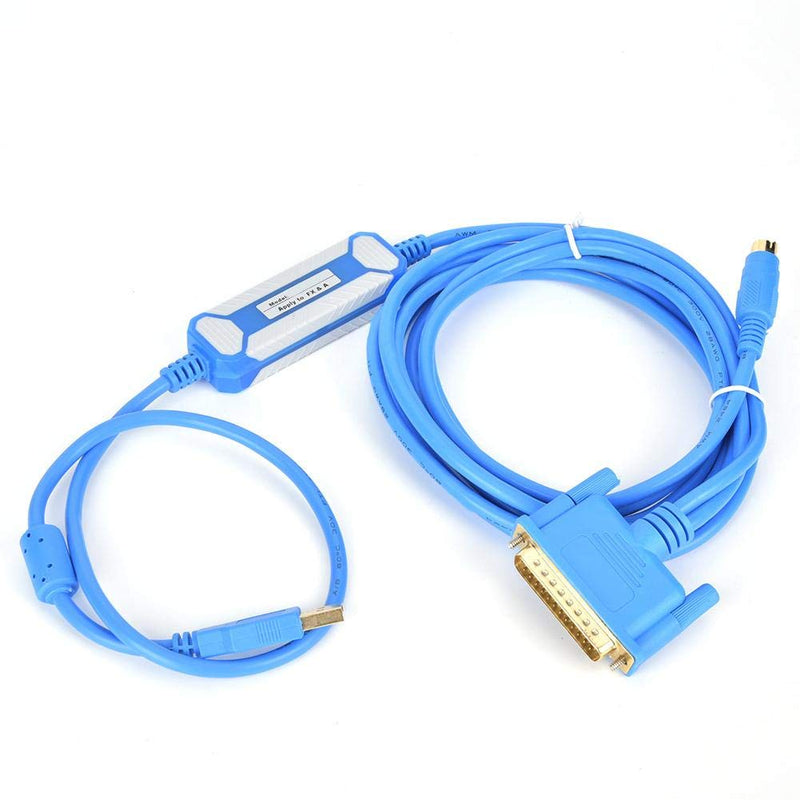 SPS-Programmierkabel, blau USB-SC09 SPS Datenkabel aus reinem Kupfer Download Line für Mitsubishi 3