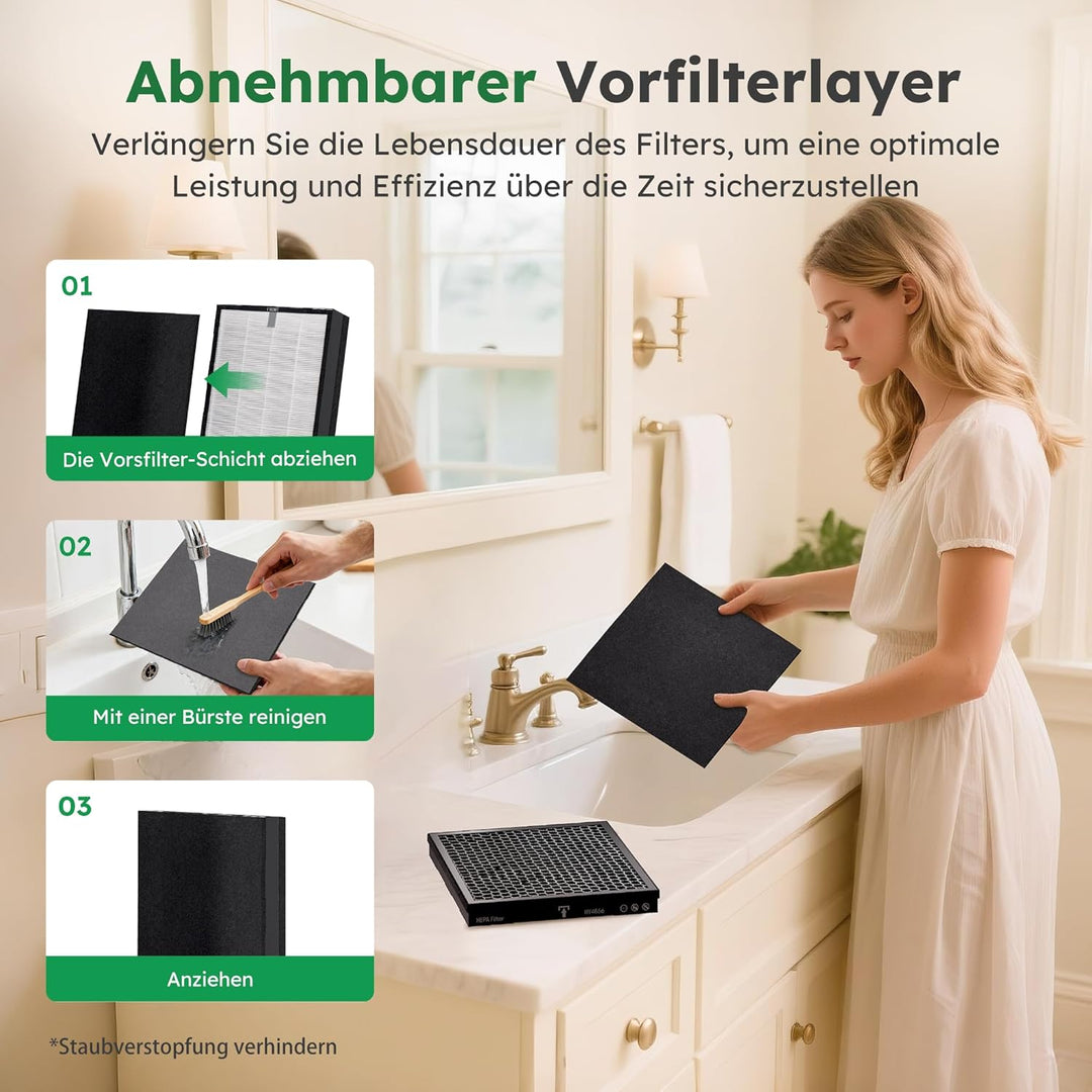 Original-Ersatzfilter für Luftreiniger AP001 AP001-DE-F, AP001-DE-F