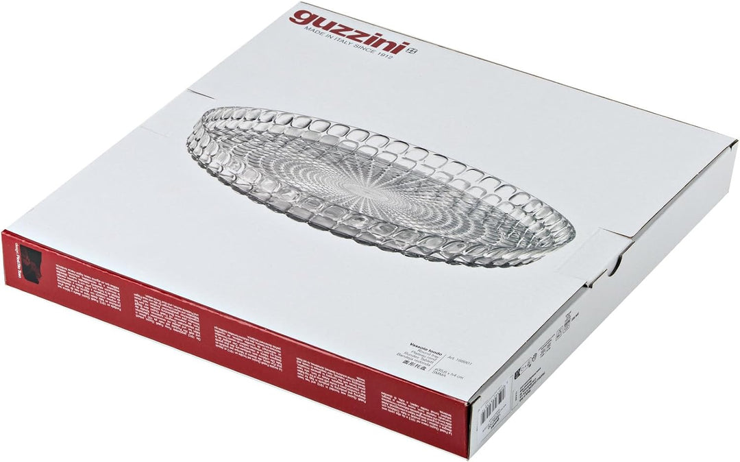 Guzzini - Tiffany, Rundes Tablett - Transparent, Ø35,6x h4 cm - 19890100 1 Durchsichtig, 1 Durchsich
