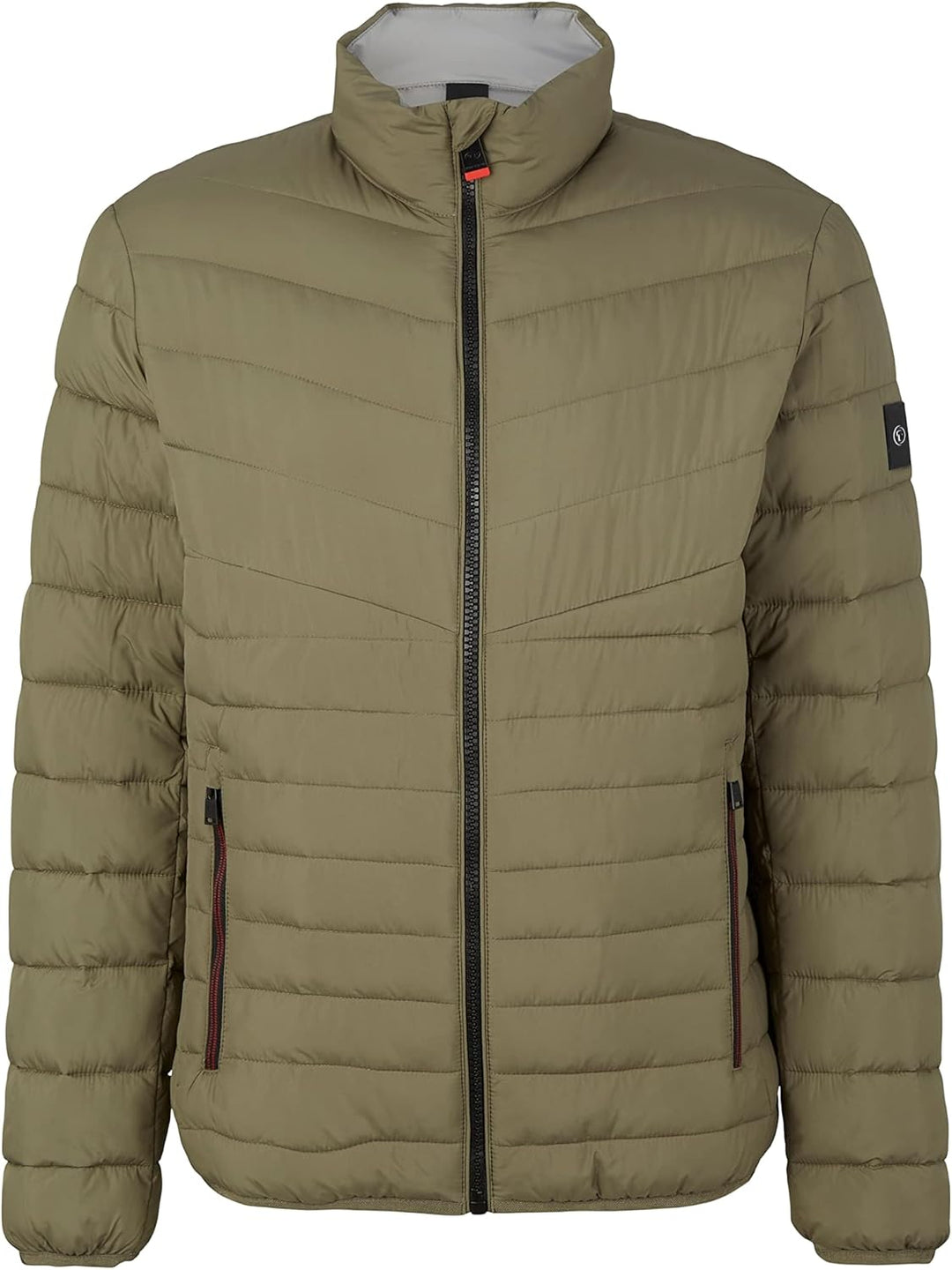 TOM TAILOR Herren Lightweight Steppjacke mit Stehkragen, 10415 - Dusty Olive Green