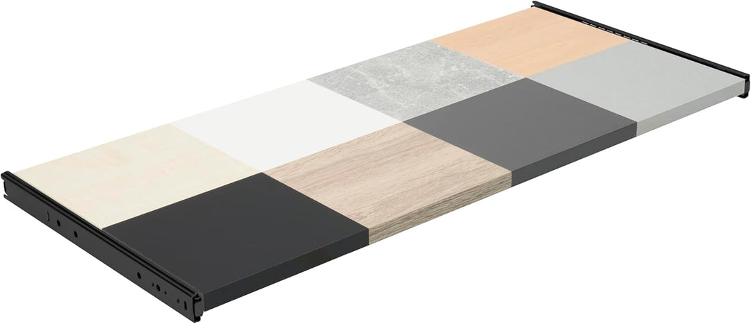 FIX&EASY Kugelauszug 27mm Schubladenschienen mit Verriegelung, Auszugschienen schwarz 500mm mit Einr