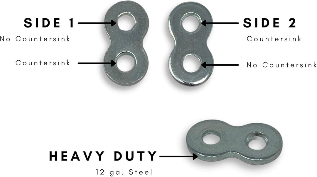 Steelfigur 8 Tischverbinder oder Tischbefestigungsclip – 12 Gauge Stahl – (10, 20 oder 30 Stück) 20