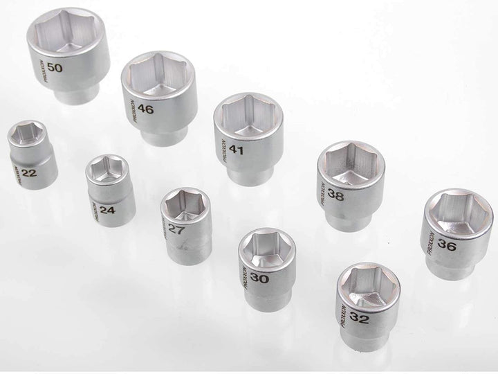 Proxxon 23300 Steckschlüsselsatz 22-50 mm Antrieb 20 mm (3/4") 15-teilig in Stahlbox