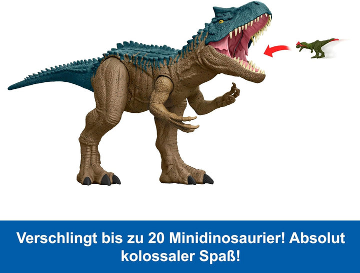 Mattel Jurassic World: Die Chaostheorie Netflix - Riesendino Allosaurus Actionfigur, extragrosser Di