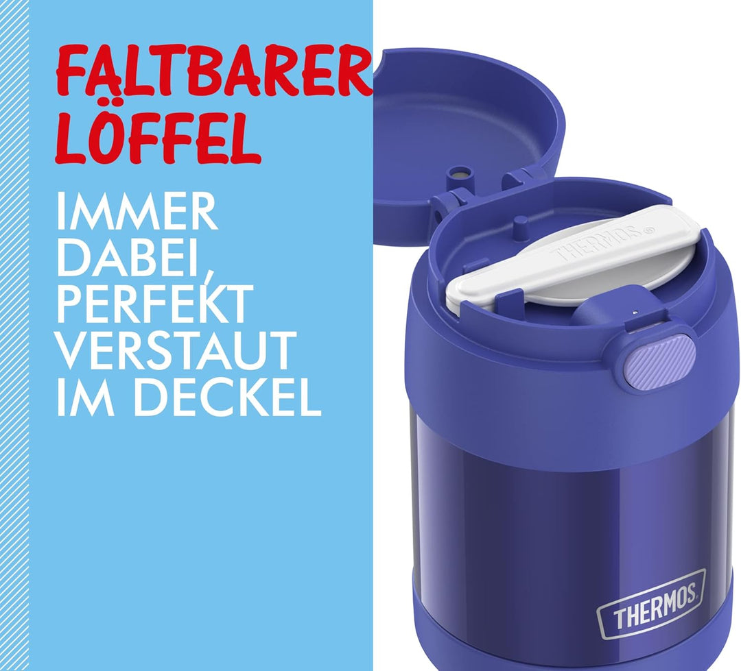 RMOVR THERMOS kids FUNTAINER FOOD JAR 0,30l, purple, Thermobehälter für Essen mit Löffel für Kinder,