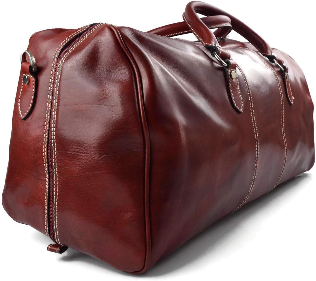 Leder reisetasche manner damen mit griffen schultertasche leder made in Italy weekend tasche reise t