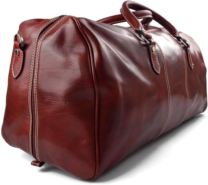 Leder reisetasche manner damen mit griffen schultertasche leder made in Italy weekend tasche reise t